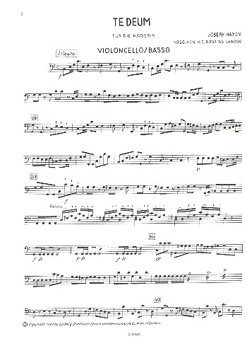 Te Deum C-Dur Hob.XXIII:C2 für Chor und Orchester