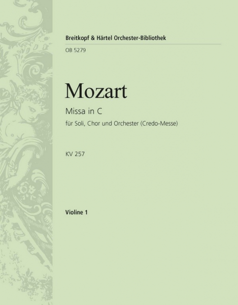 Missa brevis C-Dur KV257 für Soli, gem Chor, Orchester und Orgel