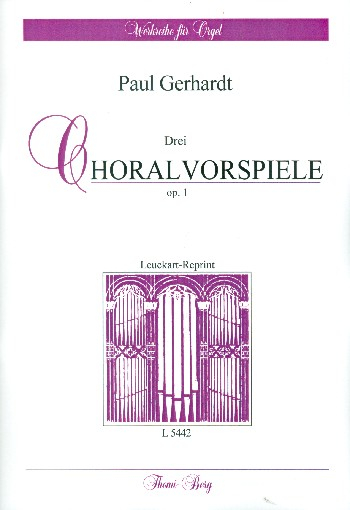 3 Choralvorspiele op.1 für Orgel