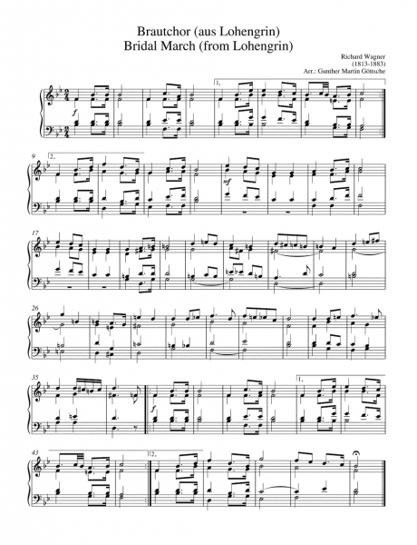 Sammelband Orgel Orgelmusik zu Trauungen