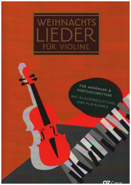 Weihnachtslieder für Violine (+Online Audio) für 1-3 Violinen und Klavier (+Text)