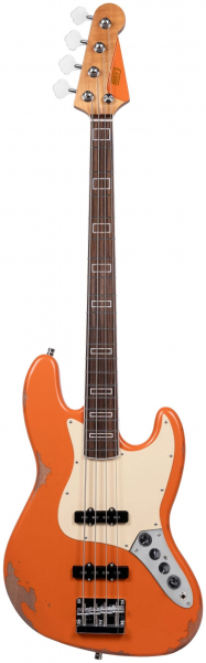 E-Bass Henry&#039;s Lizard DB-04 Dragon - Orange Relic
