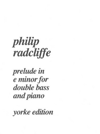 Prelude e minor for double bass and piano