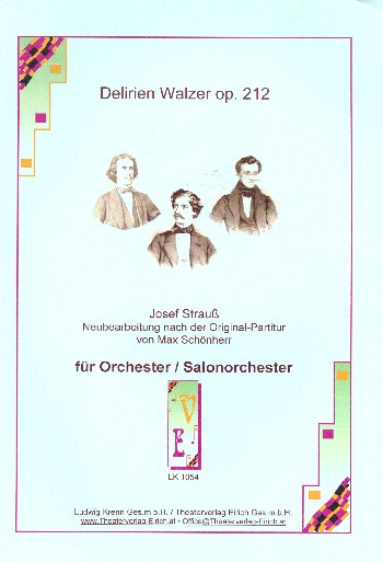 Delirien-Walzer op.212 für Orchester (Salonorchester)