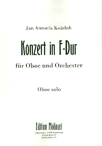 Konzert F-Dur für Oboe und Orchester