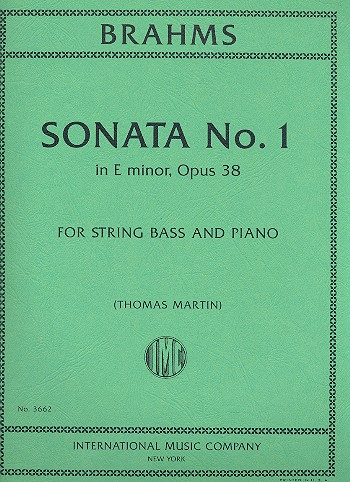 Sonata in e Minor op.38 for double bass and piano