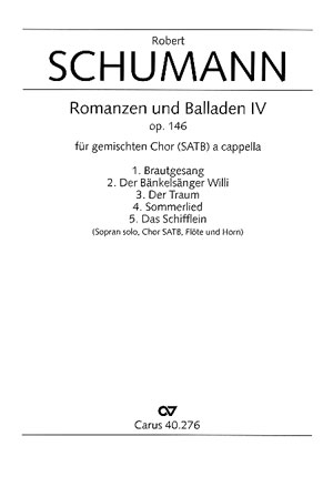5 Romanzen und Balladen op.146 für gem Chor a cappella