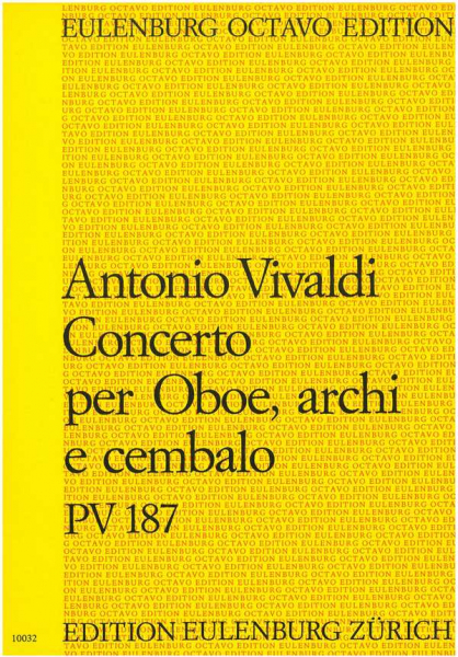 Konzert D-Dur PV187 für Oboe, Streicher und Bc