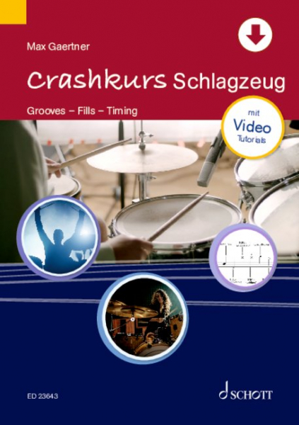 Arbeitsbuch für Schlagzeug Crashkurs Schlagzeug
