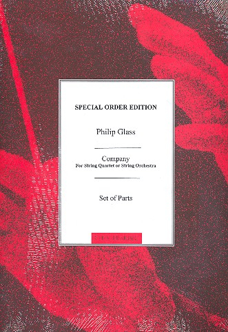 Company 2 for string quartet (string orchestra) Parts
