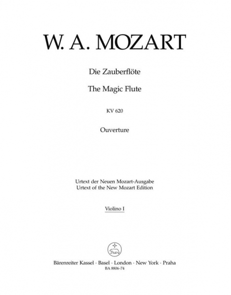 Ouvertüre zu Die Zauberflöte KV620 für Orchester