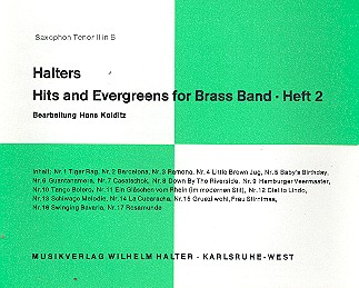 Halters Hits and Evergreens Band 2 für Blasorchester