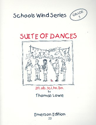 Suite of Dances for 2 flutes, oboe, 3 clarinets, horn and bassoon