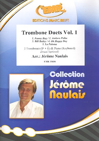 Trombone Duets vol.1 for 2 trombones and piano (keyboard) (percussion ad lib)