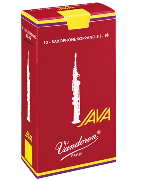 B-Sopran-Sax-Blatt Vandoren Java filed RED, Stärke 3