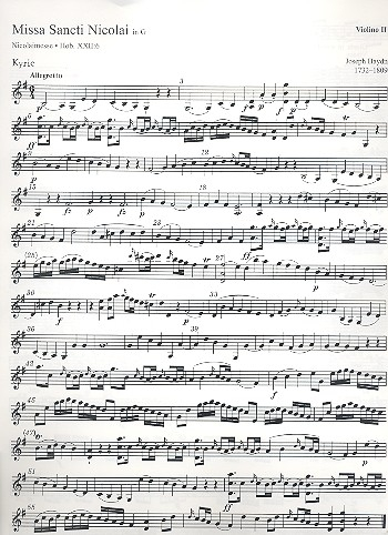Missa sancti Nicolai G-Dur Hob.XXII:6 für Soli, Chor, Orgel und Orchester