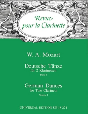 Deutsche Tänze Band 1 für 2 Klarinetten