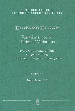 Enigma-Variations op.36 for orchestra (with original ending/revised ending/