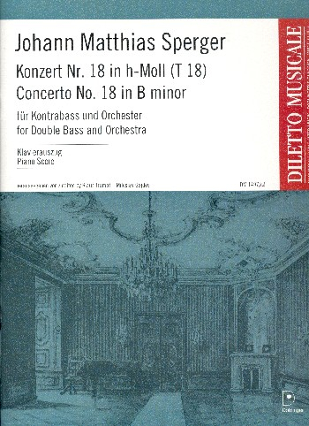 Konzert h-Moll Nr.18 T18 für Kontrabass und Orchester für Kontrabass und Klavier