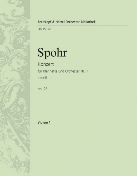 Konzert c-Moll Nr.1 op.26 für Klarinette und Orchester