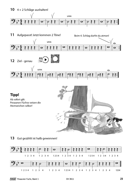 Schule für Posaune Posaunenfuchs 1