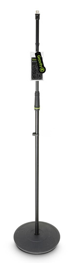 Gravity MS 23 microphone stand with round base, black - Image 3