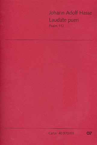 Laudate pueri Psalm 112 für Soli, gem Chor und Orchester