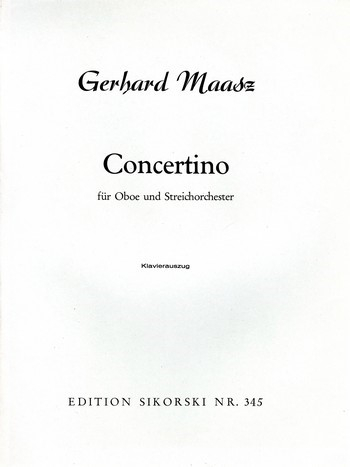 Concertino für Oboe und Streichorchester für Oboe