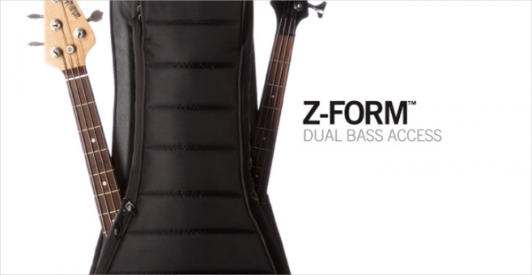 Gig Bag MONO Cases M80-2B-BLK Dual Bass - Black