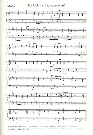 Das Licht des Lebens gehet auf Kantate für Sopran, Trompete, Streicher und Bc