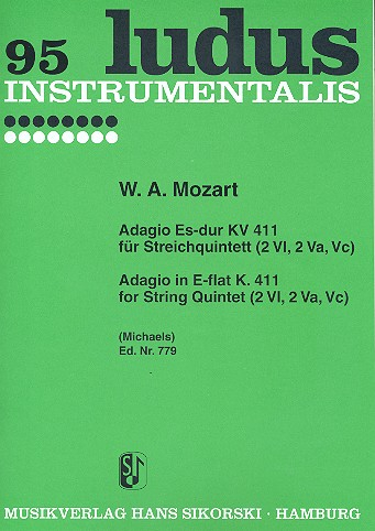 Adagio Es-Dur KV411 für 2 Violinen, 2 Violen und Violoncello
