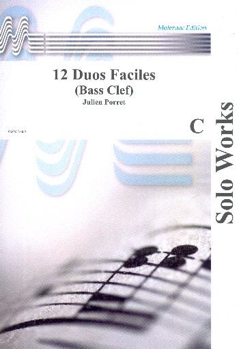 12 Duos faciles pour trombones, bassons, instr. notes en cle de fa