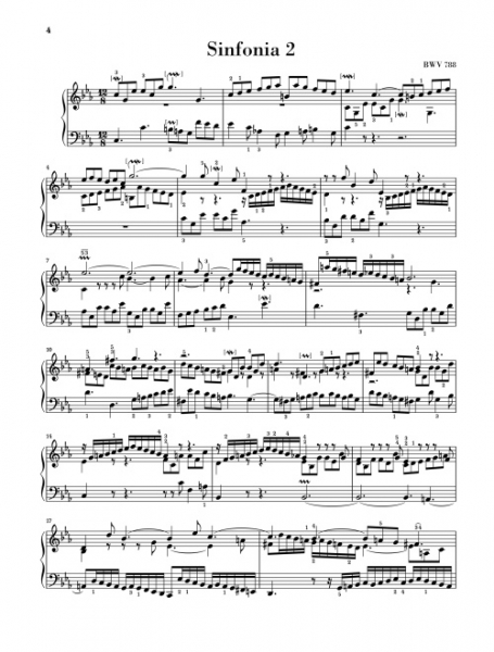 Spielband für Klavier Sinfonien (dreistimmige Inventionen) BWV 787-801