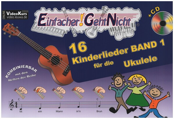 Einfacher geht nicht - 16 Kinderlieder Band 1 (+CD) für Ukulele