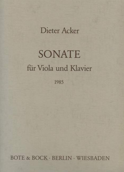 Sonate für Viola und Klavier
