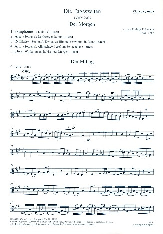 Die Tageszeiten für Soli (SATB), Chor und Orchester