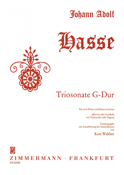 Triosonate G-Dur für 2 Flöten und Bc