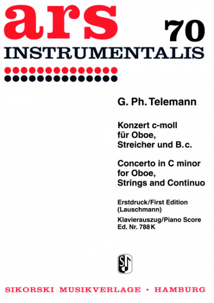 Konzert c-Moll für Oboe, Streicher und Bc