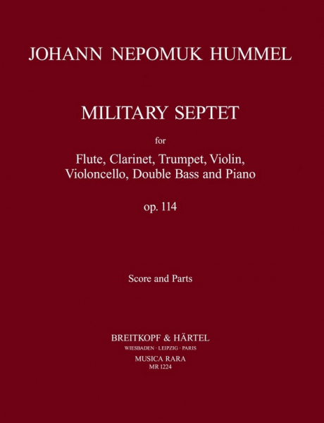 Septett C-Dur op.114 für Flöte, Klarinette, Trompete, Violine, Violoncello und Klavier