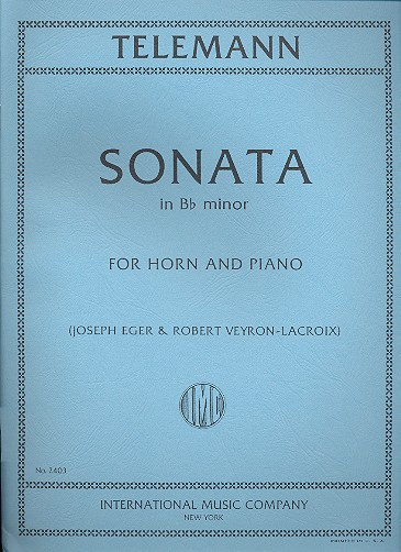Sonata in b Minor horn and piano