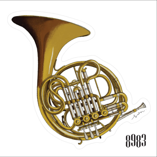 Instrument Sticker Horn Format: 80x80mm