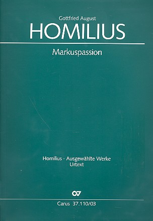 Markuspassion für Soli, gem Chor und Orchester