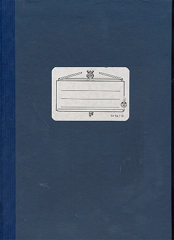 Notenbuch DIN A4-Format hoch 12 Systeme 96 Seiten 21x29,7 cm Fadenheftung, Leinen