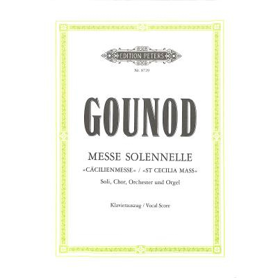 Klavierauszug Messe Solonnelle G-Dur (Cäcilien-Messe)