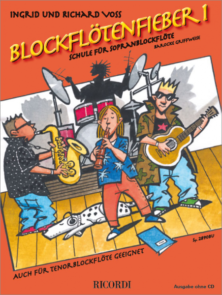 Blockflötenfieber Band 1 für Sopranblockflöte (Tenorblockflöte) (barocke Griffweise)