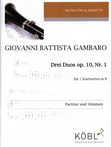 Duo op.10,1 für 2 Klarinetten