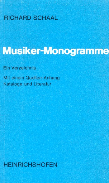 Musiker-Monogramme ein Verzeichnis