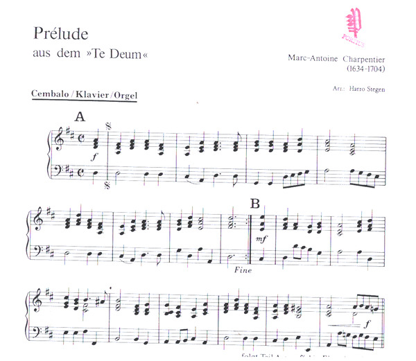 Prelude aus dem Tedeum für Orchester
