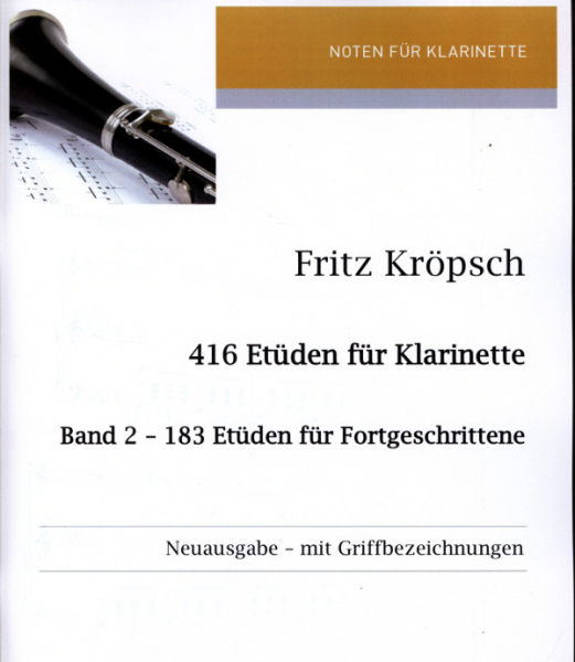 183 Etüden für Fortgeschrittene für Klarinette