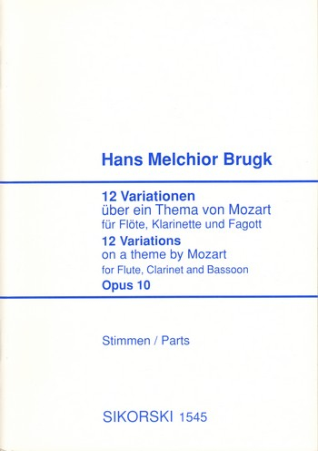 12 Variationen über ein Thema von Mozart op.10 für Flöte, Klarinette
